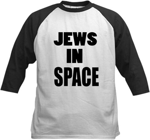 CafePress Jews in Space Kids Baseball Jersey Kids Cotton Baseball Jersey, 3/4 Raglan Sleeve Shirt in Saudi Arabia