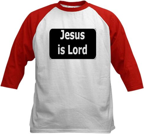 CafePress Jesus is Lord Kids Baseball Jersey Kids Cotton Baseball Jersey, 3/4 Raglan Sleeve Shirt in Saudi Arabia
