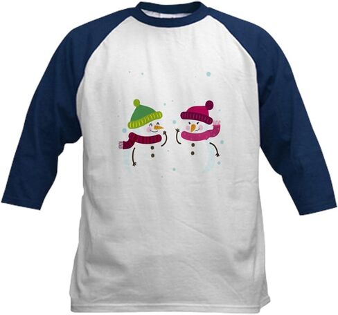 CafePress Newlyweds New Husband Wife First C Baseball Jersey Kids Cotton Baseball Jersey, 3/4 Raglan Sleeve Shirt in Kuwait