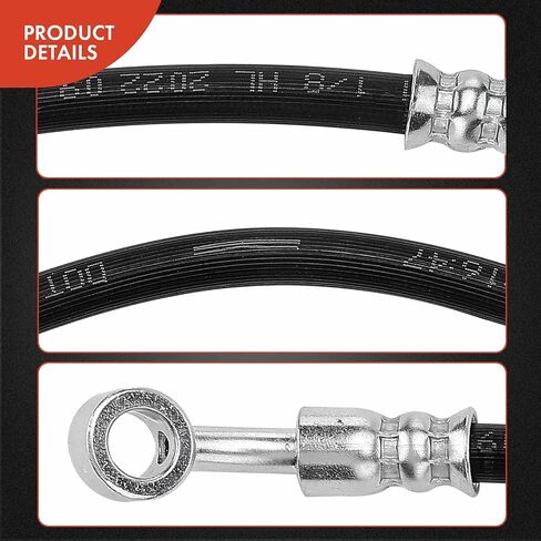 A-Premium الأمامي السائق وفرامل الركاب خرطوم هيدروليكي متوافق مع نماذج Hyundai و KIA-Santa Fe 2010-2012 ، Sorento 2011-2013-استبدل# 587312b010 (حزمة 2) in Saudi Arabia