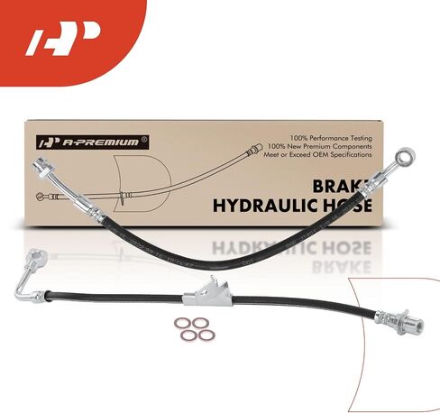 A-Premium الأمامي السائق وفرامل الركاب خرطوم هيدروليكي متوافق مع نماذج Hyundai و KIA-Santa Fe 2010-2012 ، Sorento 2011-2013-استبدل# 587312b010 (حزمة 2) in Saudi Arabia