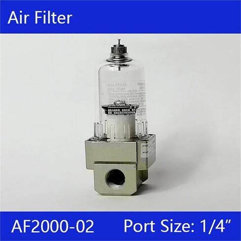 مرشح الهواء AF2000-02 1/4 '' فاصل زيت تصريف المياه الهوائية الهوائية (مع -6 مم ، مرشح الألياف) in Kuwait