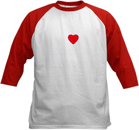 Cafepress I Love You A Latke Baseball Jersey Kids Cotton Baseball Jersey ، 3/4 Raglan Sleeve Shirt in Kuwait
