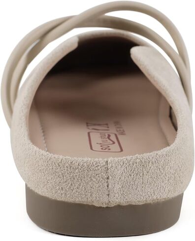 Womens Mary Jane Flats,Slip on Non-Slip Slippers with Closed Toe,Female Lady Girl Summer Walking Casual Soft Portable Comfortable Backless Travel Dressy Mule Clogs Shoes Indoor Outdoor in Saudi Arabia