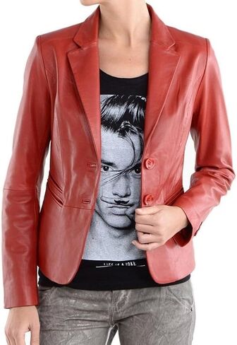 LL Leather Lovers Women's Lambskin Leather Bomber Biker Jacket in Saudi Arabia