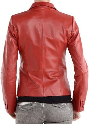 LL Leather Lovers Women's Lambskin Leather Bomber Biker Jacket in Saudi Arabia