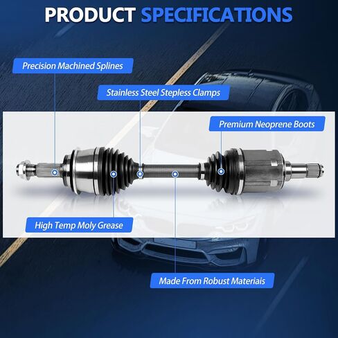 CV Axle Set Front FWD Fit for Toyota Camry 2007-2017 CV Axle 3.5L V6, for Toyota Avalon 2008-2018 Axle, for Lexus ES350 2007-2017 CV Axles Joints Shaft Assembly Front Left Right Side 3.5L V6 in Saudi Arabia