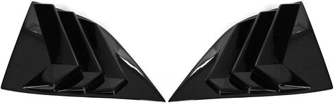 Ikon Motorsports ، Side Window Courder متوافق مع 2008-2023 Dodge Challenger ، Gloss Black Sun Shade Cover Pair Scoop ، 2009 2010 2011 2013 2014 2015 2015 2017 2018 2019 2020 in Saudi Arabia