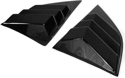 Ikon Motorsports ، Side Window Courder متوافق مع 2008-2023 Dodge Challenger ، Gloss Black Sun Shade Cover Pair Scoop ، 2009 2010 2011 2013 2014 2015 2015 2017 2018 2019 2020 in Saudi Arabia