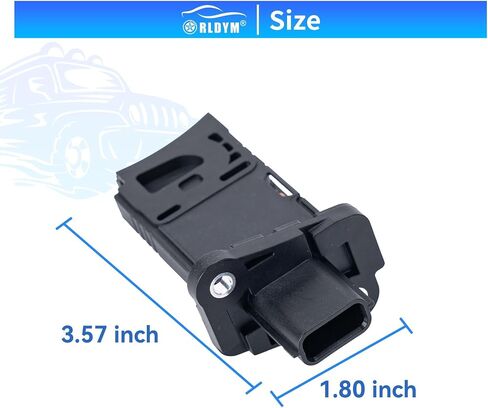 مستشعر تدفق الهواء الكتلي RLDYM مستشعر MAF 22680-BV80B متوافق مع Infiniti QX60 2018-2020 Nissan Altima Maxima Murano Kicks Pathfinder Rogue Sport Sentra Versa 2018-2023 ، استبدل# AFH60M48 MAF0133 in Saudi Arabia
