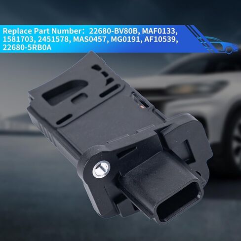 مستشعر تدفق الهواء الكتلي RLDYM مستشعر MAF 22680-BV80B متوافق مع Infiniti QX60 2018-2020 Nissan Altima Maxima Murano Kicks Pathfinder Rogue Sport Sentra Versa 2018-2023 ، استبدل# AFH60M48 MAF0133 in Saudi Arabia