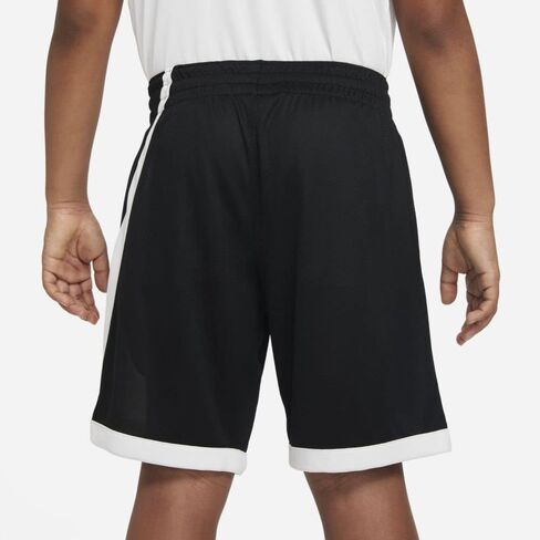 Nike Boy's Dri-FIT HBR Basketball Shorts (Little Kids/Big Kids) Black/White/White/White MD (10-12 Big Kid) in Saudi Arabia