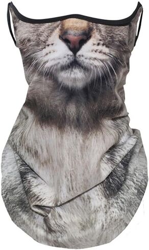 Cute Sun Mask For Cat Riding Ear Windproof Sand Ice Silk Mask Lmitation Hiking Face Towel For Men Women Neck Gator Masks in Kuwait