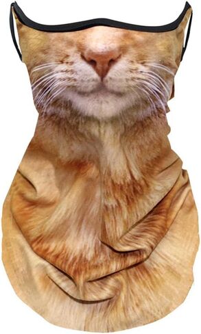 Cute Sun Mask For Cat Riding Ear Windproof Sand Ice Silk Mask Lmitation Hiking Face Towel For Men Women Neck Gator Masks in Kuwait