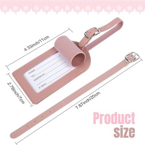 50 PCS Leather Luggage Tags with Lace Trim ، علامة حقيبة سفر أنيقة لأشرطة الظهر ، وملحقات زفاف الزفاف القديمة ، وهدايا دش الزفاف المخصصة للضيوف (الوردي الفاتح) in Kuwait