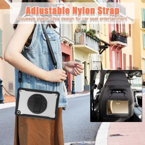 غطاء واقٍ لجهاز Galaxy Tab A9+ Tablet 11"، جراب Samsung Tab A9 Plus متين مقاوم للصدمات مع حزام يد/مسند لهاتف SM-X210/X215/X216-CronflowerBlue in Kuwait