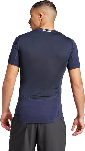adidas Men's Techfit Compression Training T-Shirt, White in Saudi Arabia
