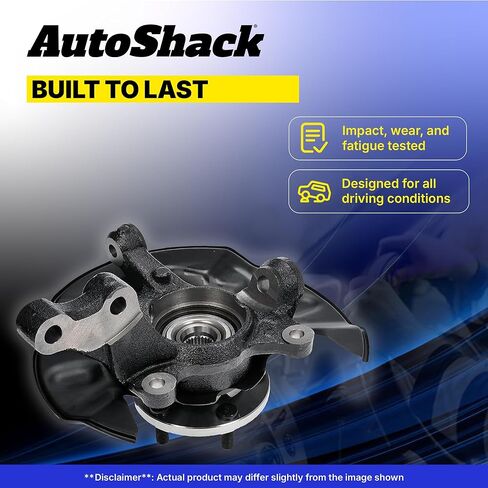Autoshack Front Steering Knuckle for 2003-2008 Toyota Corolla 1.8L FWD | سائق وركاب جانب | 5-lug | عجلات محامل المحور استبدال KN798390PR in Saudi Arabia