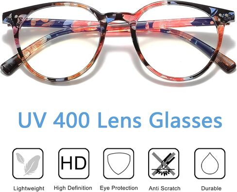 Small Round Blue Light Blocking Glasses Retro Plastic Computer Glasses for Women Men Anti Eyestrain in Saudi Arabia
