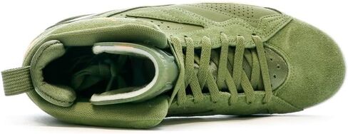NIKE Jumpman MVP Men's Shoes (DZ4475-300, Sky J Light Olive/Bright Mandarin) Size 8 in Saudi Arabia