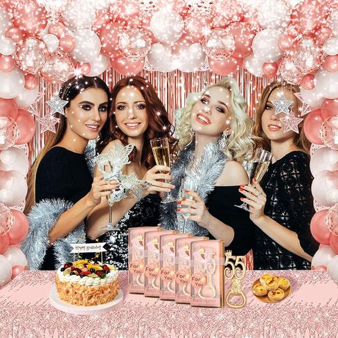 24 boxes of rose gold themed 80th birthday bottle openers favored for 80th anniversary wedding party gifts, 80th birthday party souvenirs or party decorations (80 shape) in Kuwait