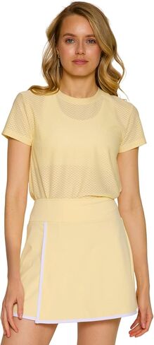 شقة للسيدات نشط 15 بوصة التنس غولف تجريب غير رسمي skort مع بنيت في شورت 2 جيوب عالية الخصر التنفس in Saudi Arabia