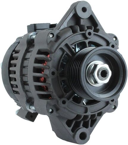 150A 12 فولت المولد يناسب محركات Indmar Marine بواسطة PN 8400111 150-AMPERAGE M8-1.25-B الطرفية السوداء المطلية الداخلية 6-GROVES نوع التخزين المؤقت السلبي في اتجاه عقارب الساعة في اتجاه عقارب الساعة in Saudi Arabia
