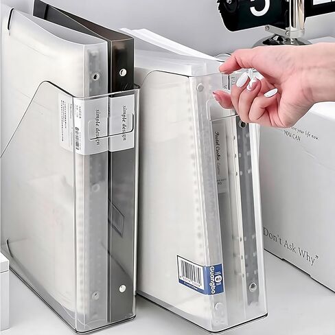 2-Pack Clear Acrylic Magazine File Holders – Desktop Organizer for Books, Documents, Binders, Envelopes, Includes 3 Bonus Silicone Bookmarks in Saudi Arabia