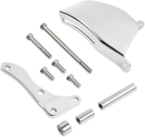 Chrome Alternator Bracket Compatible with Small Block Chevy 69-75 SBC LWP 265 283 305 327 350 383 400 Long Water Pump in Kuwait