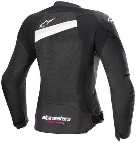 Alpinestars Women Stella T-GP Plus R V4 Airflow Jacket (الولايات المتحدة ، ألفا ، X-Small ، العادية ، العادية ، الأسود/الأبيض) in Saudi Arabia