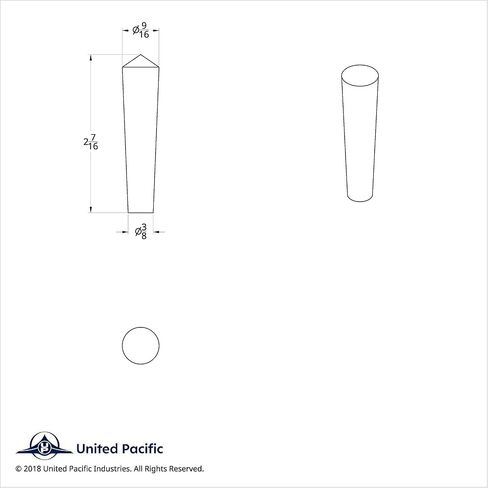 United Pacific Chrome Long Peterbilt Plastic Toggle Switch Extension ، 40048 in Saudi Arabia