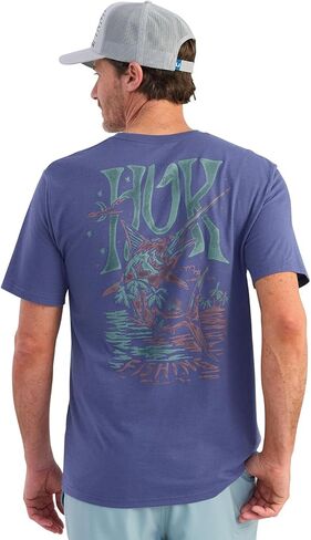 HUK Short Sleeve Performance Tee, Fishing T-Shirt for Men in Saudi Arabia