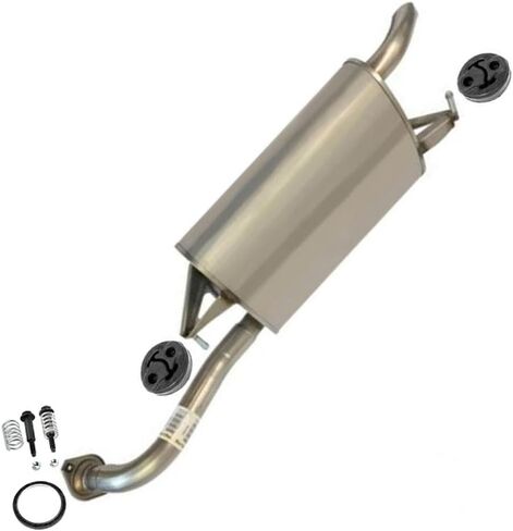 Northeastern Exhaust | Stainless Steel Exhaust Muffler Compatible for Toyota Corolla 2003-2005 and 2009-2013 1.8L | Free Gasket, Hangers and Spring Bolt Kit | Automotive Replacement Part in Saudi Arabia