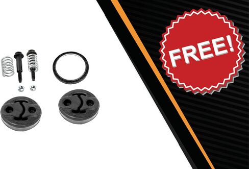 Northeastern Exhaust | Stainless Steel Exhaust Muffler Compatible for Toyota Corolla 2003-2005 and 2009-2013 1.8L | Free Gasket, Hangers and Spring Bolt Kit | Automotive Replacement Part in Saudi Arabia
