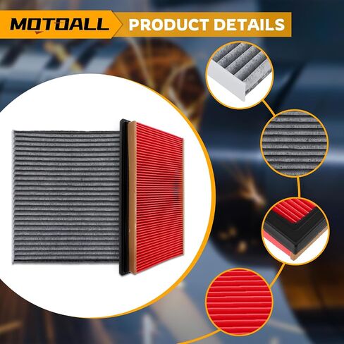 MOTOALL Engine Air Filter & Cabin Air Filter Combo Set Replaces# 16546-V0100 27277-3JC1C Fit for Nissan Altima Maxima Murano Pathfinder for INFINITI QX60 2013-2021 in Saudi Arabia