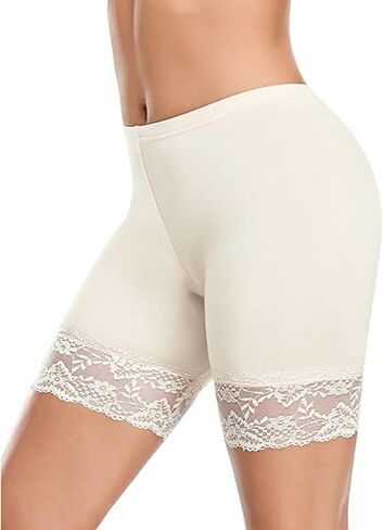 Seamless Shapewear for Women Lace Anti Chafing Under Dresses Shorts Cooling High Waisted Tummy Control Shorts in Saudi Arabia