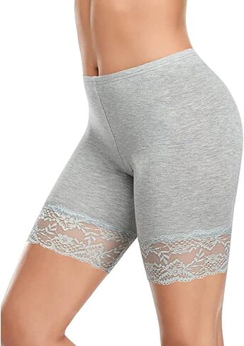 Seamless Shapewear for Women Lace Anti Chafing Under Dresses Shorts Cooling High Waisted Tummy Control Shorts in Saudi Arabia
