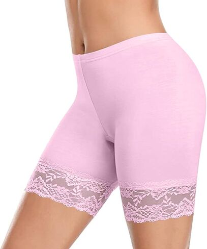 Seamless Shapewear for Women Lace Anti Chafing Under Dresses Shorts Cooling High Waisted Tummy Control Shorts in Saudi Arabia