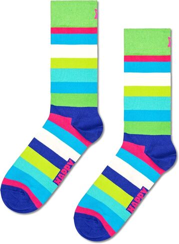 مجموعة جوارب طاقم Socks Happy ، للرجال والنساء ، مصنوعة من القطن المستدام - الأزرق والأخضر - الحجم الصغير/المتوسط - 4 عبوات in Kuwait