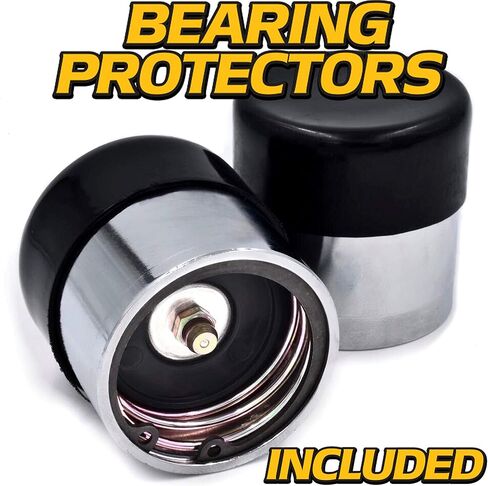 2 Trailer Hub Rebuild Kits 1-1/4" & 1-3/4" 5200-7000lbs Axle Wheel Spindles 25580/25520, LM67048 / LM67010 - Greaseable Bearing Protectors, Cargo Utility, Landscape RV Mobile Home PopUp Landscaping in Saudi Arabia
