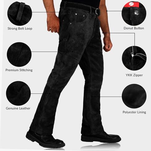 Laverapelle Men's Genuine Lambskin Leather Pants in Saudi Arabia