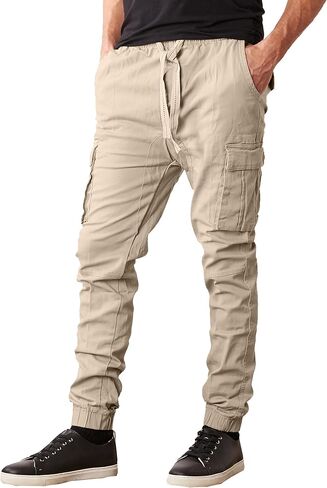 Galaxy by Harvic 3-Pack Men's Super Flex Stretch Cargo Pants-Fit Modern Fit و 4 Way Way و Comfort طوال اليوم in Saudi Arabia