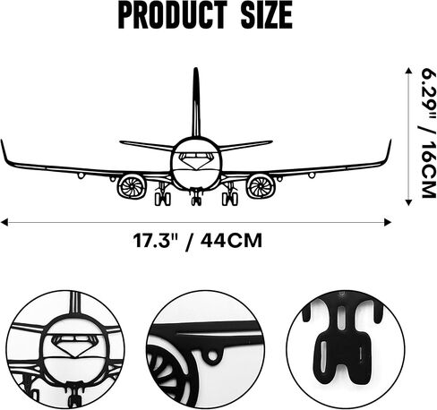 Rajukit Airplane Metal Wall Art–Minimalist Aviation Wall Decor for Home,Office,or Pilot Gifts–Durable Airplane Wall Art Decor for Aviation Enthusiasts in Kuwait