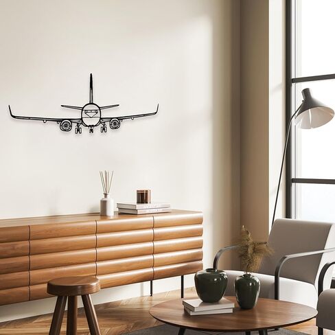 Rajukit Airplane Metal Wall Art–Minimalist Aviation Wall Decor for Home,Office,or Pilot Gifts–Durable Airplane Wall Art Decor for Aviation Enthusiasts in Kuwait