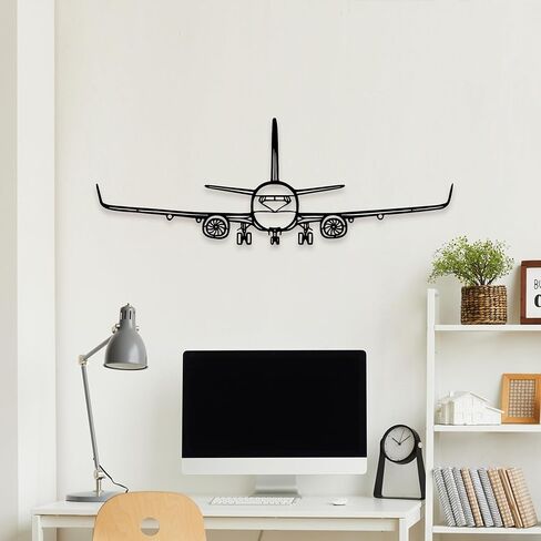 Rajukit Airplane Metal Wall Art–Minimalist Aviation Wall Decor for Home,Office,or Pilot Gifts–Durable Airplane Wall Art Decor for Aviation Enthusiasts in Kuwait