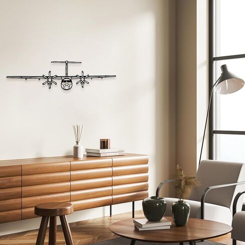 Rajukit Airplane Metal Wall Art–Minimalist Aviation Wall Decor for Home,Office,or Pilot Gifts–Durable Airplane Wall Art Decor for Aviation Enthusiasts in Kuwait