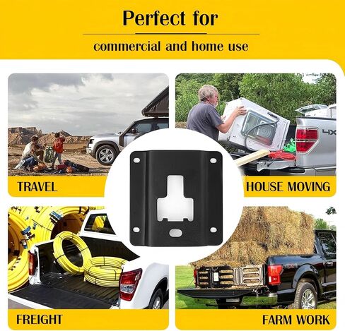 TIE DOWN AND ANCHORS PLATES 4 حزم بوكسليك شاحنة سرير الشحن التعادل لأسفل بين قوسين متوافق مع 2015-2025 F150 و 2017-2025 F250 F350 F450 Super Duty Replacem in Saudi Arabia