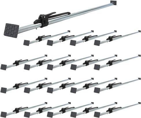 Mytee Products 86"–114" Cargo Jack Load Bar with Welded Square Steel Tube & Bolt-On Pivoting Rubber Feet, Galvanized Finish, Adjustable Load Lock Bar for Trailers & Box Trucks in Kuwait