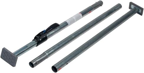 Mytee Products 86"–114" Cargo Jack Load Bar with Welded Square Steel Tube & Bolt-On Pivoting Rubber Feet, Galvanized Finish, Adjustable Load Lock Bar for Trailers & Box Trucks in Saudi Arabia