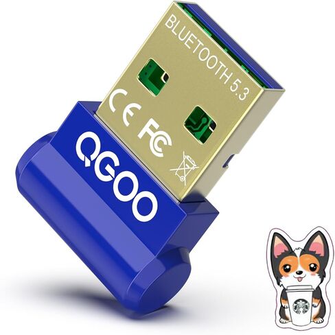 USB Bluetooth Adapter for PC - QGOO Bluetooth Dongle 5.3 EDR, Wireless Receiver for Desktop Computer Laptop Bluetooth Adapter5.3-V35.646.07 Green07 in Saudi Arabia